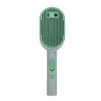 Brosse de toilettage rechargeable 3-en-1 pour animaux de compagnie - Peigne massant à vapeur avec poignée, pour chiens et chats