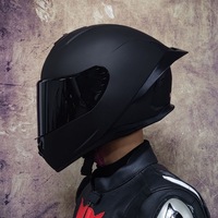 Casque de course personnalisé avec protection ABS, casque de moto cool, casque modulaire à face ouverte, casque de moto tout-terrain