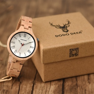 Moledodo-montre à quartz en bambou pour femmes, montre-bracelet de luxe, avec logo OEM, cadeau Surprise, livraison directe fabricant - Product Image 6