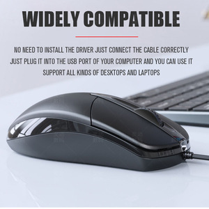 Usb Optical Wired <b>Mouse</b> 3 Buttons Right Hand For Office Home Use - Product Image 5