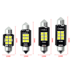 Vente en gros Canbus Festoon 31mm 36mm <span class=keywords><strong>39mm</strong></span> 41mm <span class=keywords><strong>C5W</strong></span> 3030 6SMD lampe de lecture dôme intérieur de voiture - Product Image 2