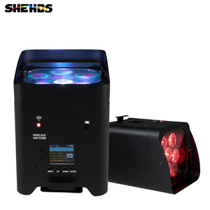 Shehds không dây điều khiển từ xa Wifi App thông minh <span class=keywords><strong>LED</strong></span> PAR 6x18W 6in1 rgbaw + UV pin chiếu sáng cho bên sân khấu - Product Image 1