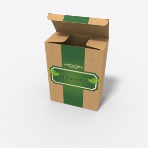 Discount Handmade Soap Packaging Box Custom Logo Printing Kraft Paper Soap Box Packaging Household Cleaning Product Paper Box