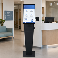 Kiosque tactile industriel 21,5 pouces, PC tout-en-un Android, terminal mural en libre-service pour système de consultation dans les lieux publics