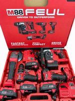 Kit combiné d'outils électriques sans fil à quatre pièces : marteau perforateur, clé à chocs, meuleuse, compatible avec la batterie M18 pour travaux de construction