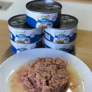 Atún Skipjack enlatado en salmuera, filetes y trozos, certificado BRC para la producción de ensaladas - Product Image 4