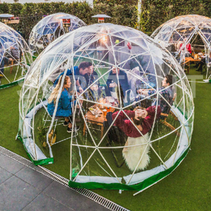 PVC al aire libre Glamping tienda 6M diámetro impermeable cúpula tienda - Product Image 6