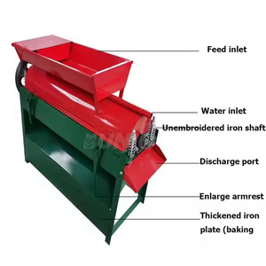 Chất Lượng Cao Tươi Màu Xanh Lá Cây Quả Óc Chó Pecans Peeler Lột Vỏ Vỏ Nứt Rửa Nut Máy Chế Biến - Product Image 3