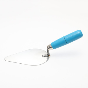 Truelle à plâtrer en acier inoxydable pointue avec manche ergonomique en plastique, lame plate, truelle de maçonnerie pour ciment, mortier, béton - Product Image 4
