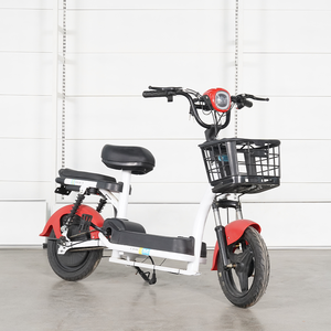Vélo électrique de ville en acier au carbone de 14 pouces, 48V 350W, 3 vitesses, 2 <span class=keywords><strong>places</strong></span>, avec affichage numérique électronique et double suspension - Product Image 4
