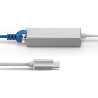 Adaptador LAN Ethernet Externo Tipo-C a RJ45 de 10/100 Mbps, Tarjeta de Red Cableada PCE08 para PC y Laptop