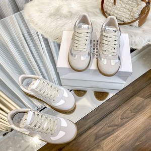 Zapatillas Retro de Lujo Margiela MM6 para Hombre y Mujer, Blancas, de Cuero Genuino, con Cordones, Estilo Casual, para Parejas - Product Image 4