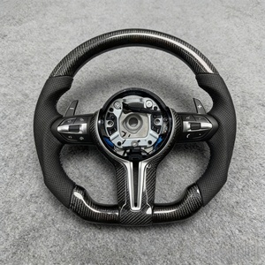 Volant en fibre de carbone compatible avec <span class=keywords><strong>BMW</strong></span> F30 F20 F10 F34 F35 F32 F33 F36 F36 F80 E90 E70 <span class=keywords><strong>E80</strong></span> E60 X1 X3 X4 X5 X6 <span class=keywords><strong>M3</strong></span> M4 M5 M6 - Product Image 1
