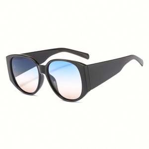Lunettes de soleil rondes rétro pour femmes, à monture large, tendance, avec logo personnalisé, prix de gros 2019 - Product Image 4