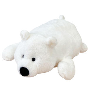 Oso de Peluche Navideño Suave, Muñeco de Oso Polar para Abrazar, Almohada de Peluche para Dormir, Regalo para Niñas - Product Image 1