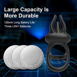 Nouvelle Vente Chaude : Anneau vibrant pour pénis en silicone étanche IPX7, pour stimulation masculine et retard de l'éjaculation - Product Image 6