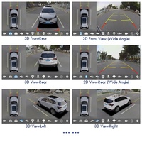 Système de Caméra Auto OEM T5 avec Navigation Voiture 360 720P 1080P GPS BT Écran Tactile Android 10 Lecteur DVD et Caméras 360