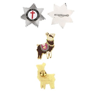 Insignias Metálicas Personalizadas con Dibujos Animados de Animales, Forma Irregular, Sin Níquel, con Cierre de Mariposa, para Regalos Empresariales - Product Image 5