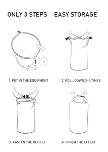 Bolsa Seca Impermeable de 2L, 5L, 10L, 15L, 20L con Logotipo Impreso Personalizado OEM de Lona de PVC 500D para Senderismo y Natación, Tipo Morral Ocean Pack - Product Image 3