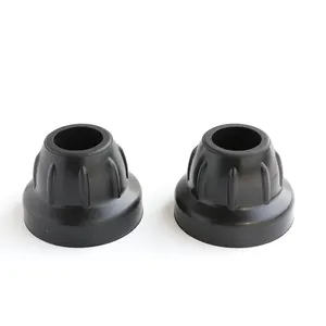 Coussinets de béquille noirs en silicone avec protecteurs de sol Couvre-pieds antidérapant pour diamètre rond