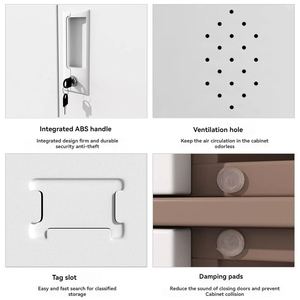 Vente en gros Salon de beauté multi-portes couleur assemblée tige de suspension <span class=keywords><strong>Induction</strong></span> serrure à clé chaussures vêtements stockage casier en acier - Product Image 5