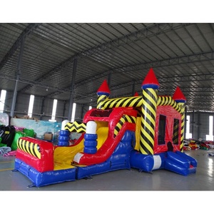 Parque Acuático Inflable Económico con Tobogán de Agua con Temática de Bosque Tropical y Piscina, Diseño Nuevo 2023 - Product Image 4