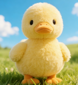 Adorable peluche canard jaune, jouet en peluche doux pour les enfants, décoration de chambre d'enfant ou cadeau de Noël sous le sapin - Product Image 1