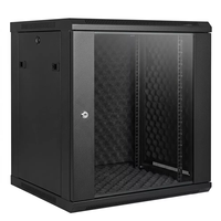 Armoire de serveur murale 19 pouces à isolation acoustique, certifiée CE ISO, charge statique 60 kg, armoire réseau anti-bruit