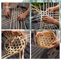 BLOOMFUTURE Bandes de bambou naturelles faites à la main – Matériel artisanal au design traditionnel, applications polyvalentes pour la décoration de mariage et les projets étudiants