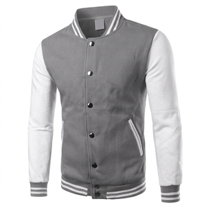Winter Demand 3D Embroidery College Baseball <b>Jacket</b> for <b>Men</b> 100% Cotton Breathable High Quality OEM ODM Service Stonewashed - Product Image 1