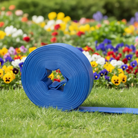 Tuyau d'irrigation agricole flexible anti-UV haute pression double 100m en PVC durable pour l'incendie