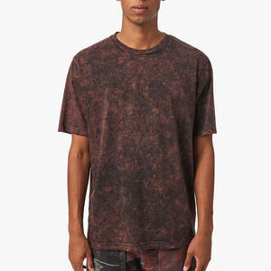 High Quality Acid Wash Cropped T-<b>Shirt</b> for <b>Men</b> 100% Cotton Custom Print Loose Fit Streetwear Casual Fashion Factory Manufacturer - Product Image 2