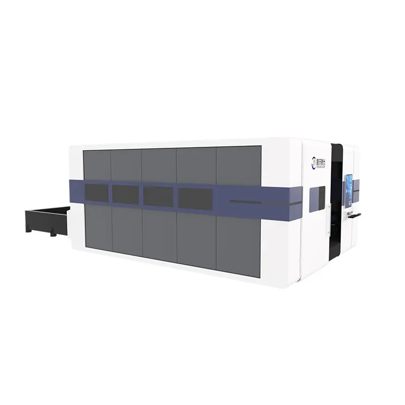 G2060f-C Pengwo 1500w-50000w Industrial Fiber Copper Brass Full Cover Laser Cutting Machines For Iron