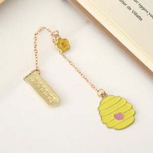 Marcapáginas de Metal Grabado con Láser Ecológico Diansong Creative Little Bee, Clips para Páginas con Diseño de Dibujos Animados Culturales, Pequeño Colgante de Regalo - Product Image 5