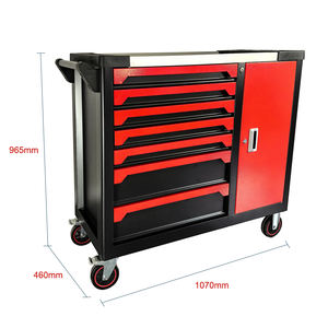 7 दराज रोलर कैबिनेट उपकरण ट्रॉली साइड सिंगल डोर कैबिनेट और 284 पीसी उपकरण भारी शुल्क औद्योगिक स्टील गैरेज कार्यशाला - Product Image 2