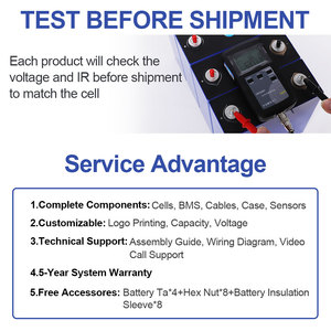 Sel Baterai LiFePO4 <span class=keywords><strong>3</strong></span>.2V 304Ah Grade A LF304 LFP untuk Penyimpanan Energi Surya, RV, Golf Cart, EV, UPS, Paket Baterai 12V 24V 48V - Product Image 4