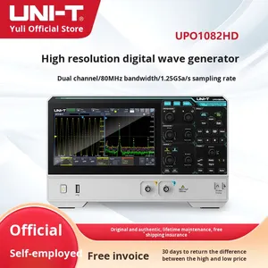 UNI-T UPO1082HD ออสซิลโลสโคปแบบดิจิตอลสองช่องสัญญาณความแม่นยำสูง 12 บิต แบนด์วิดท์ 80 เมตร เครื่องมือวัดอิเล็กทรอนิกส์ ABS - Product Image 2