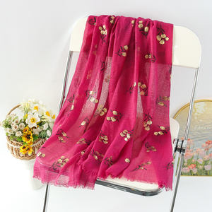 Sciarpa in Pashmina con stampa di libellula in oro nuovo arrivo in oro personalizzato - Product Image 6