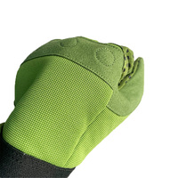 Gants de jardinage unisexes personnalisables antidérapants en polyester et silicone, fermeture auto-agrippante, doigts renforcés, couleur personnalisée durable