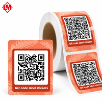 Étiquette autocollante personnalisée avec code QR, rouleau d'étiquettes imperméables anti-contrefaçon pour l'emballage de produits cosmétiques, imprimable