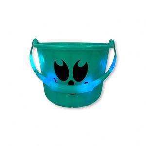 Lanternes en plastique lumineuses pour Halloween, grandes lanternes en forme de bonbons, citrouilles LED pour fête, seau pour enfants pour la distribution de bonbons ou de farces - Product Image 4
