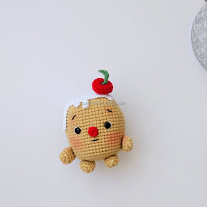 Nueva llegada Amigurumi juguetes <span class=keywords><strong>de</strong></span> peluche y cosas hechos a mano ganchillo Navidad <span class=keywords><strong>muñeco</strong></span> <span class=keywords><strong>de</strong></span> <span class=keywords><strong>nieve</strong></span> llaveros para niños manualidades regalo - Product Image 6
