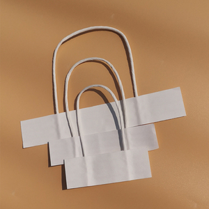 Chất lượng cao bán lẻ túi mua sắm xử lý biểu tượng tùy chỉnh Túi giấy xoắn xử lý - Product Image 1