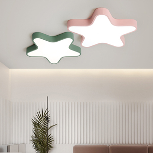 Plafonnier Led en forme d'étoile rose et bleue, design moderne, idéal pour une <span class=keywords><strong>chambre</strong></span> d'enfant, une <span class=keywords><strong>chambre</strong></span> d'enfant, une <span class=keywords><strong>chambre</strong></span> d'enfant, une fille ou un garçon - Product Image 2