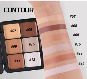 Palette di Blush Opaco Cremoso Impermeabile in 12 Colori con Pigmenti, Correttore a Lunga Durata, Trucco Viso Tutto-in-Uno - Product Image 5