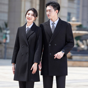 Manteaux professionnels unisexes élégants à manches longues, coupe ajustée, épais, mi-longs, pour la vente de voitures - Product Image 2