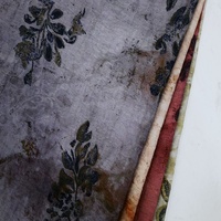 Tissu imprimé floral 100% polyester personnalisé, respirant, résistant aux plis, doux, fluide, effet lin, certifié GRS pour filles et femmes