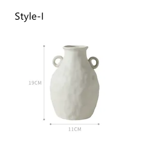 ODM Custom Logo Home Dekoratives Dekor Moderne nordische Tönung Blume Keramik Vase