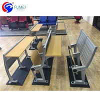 Siège de salle de conférence de l'université, table trapézoïdale de laboratoire informatique de l'université, chaise de bureau pliable pour étudiants de l'université pour la salle de classe