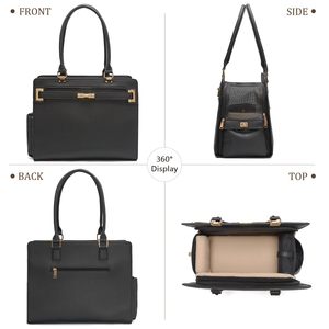 Sac de transport pour animaux de compagnie 2-en-1 élégant et imperméable en cuir, spacieux, pliable, à parois souples, pour petits chiens et chats - Product Image 3